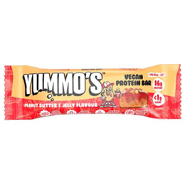 YUMMO'S - VEGAN PROTEIN BAR - PEANUT BUTTER & JELLY