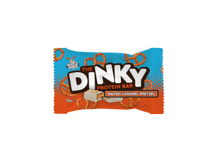 The Dinky Protein Bar Salted Caramel Pretzel – 12 Pack