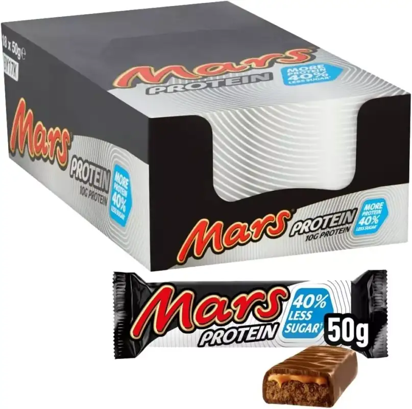 Mars Protein Bars 18 X 50g More Protein 40% Less Sugar Full Box Long Expiry