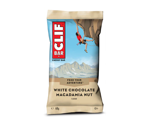 Clif White Chocolate Macadamia Nut flavour Energy bar 68g